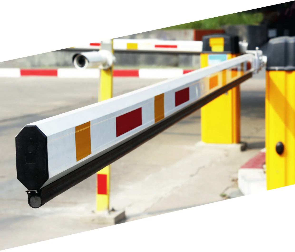 Automated vehicle boom barrier